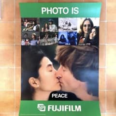 超希少 ジョンレノン＆オノヨーコ FUJIFILM 非売品ポスター 富士