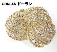 美品 D'ORLAN ドーラン ヴィンテージ ブローチ ラインストーン