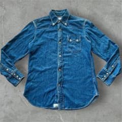 美品✨orSlow デニムシャツ ウエスタン ボタン ダンガリー - メルカリ