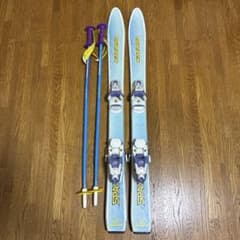 スキー板 ストック セット キッズ KAZAMA 100cm - メルカリ