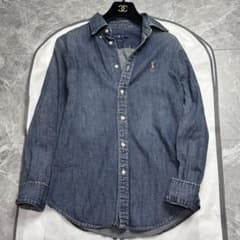 美品♡ラルフローレン デニムシャツ 長袖 ポニー刺繍 Ralph Lauren