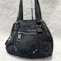 DIESEL archive metal logo handbag y2k - メルカリ