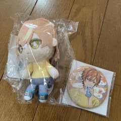 プロセカ はぴこれ 東雲彰人 A賞 ぬいぐるみマスコット 缶バッチE賞