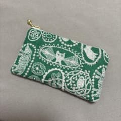 ミナペルホネン ハンドメイド jungle relief green ポーチ - メルカリ
