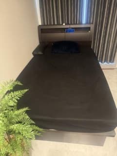 ニトリ セミダブルベッドフレーム OPグランCタテ 深型/DBR跳上収納