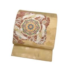 袋帯 正倉院鳳凰裂 三越お誂え 支子色 KO-1046 - メルカリ