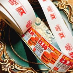 イギリス バス ロールチケット マクドナルド マック 30枚 ヴィンテージ