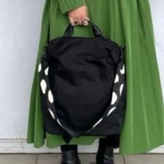 極美品 イアパピヨネ 柄ワイドテープリュック＆ショルダーバッグ