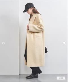 値引／UNITED ARROWS シャギー ビッグテーラード コート - メルカリ
