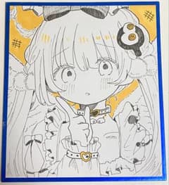 手描きイラスト オリジナル アナログ ミニ色紙 - メルカリ