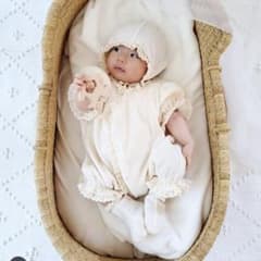 美品】ciel de bébé退院着&ボンネットセット ベビー服 ベビードレス