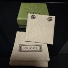 GUCCI ピアス マーモント ダブルG 両耳 Ag925 ロープツイスト - メルカリ