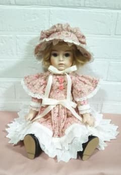 ビスクドール用 ドレス ボネ ピンク 花柄 - メルカリ