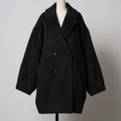 Happy John】 ウールブレンドシャギーコクーンPコート - メルカリ
