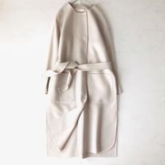 美品✨️マックスマーラ クチートアマーノ ノーカラー ガウンコート