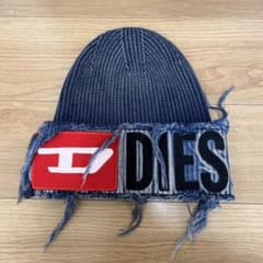 DIESEL フリンジ付きニット帽 リブニットキャップ「K-FROK」 - メルカリ