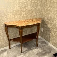 大理石 コンソールテーブル サイドテーブル - メルカリ