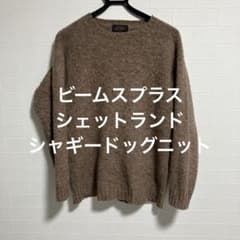 ビームスプラス シェットランド ブラウン シャギードッグニット