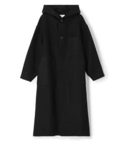 HYKE☆2023最新モデル☆メルトン フーデッド ワーク コート☆ブラック