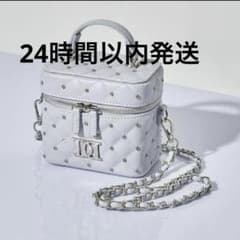 Darich キルティングビジュースクエアミニバッグ SAX サックス ブルー