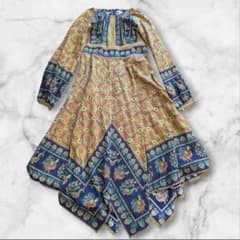 Freada 花柄ロングワンピース インド綿 - メルカリ