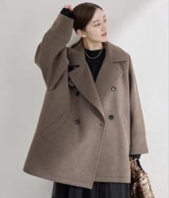 IENA ダブルブレストハーフコート - メルカリ