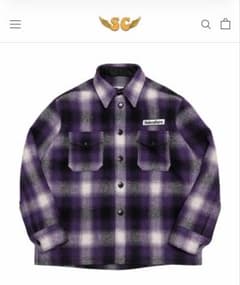 SUBCULTURE OMBRE CHECKJACKET PURPLE 3サイズ - メルカリ