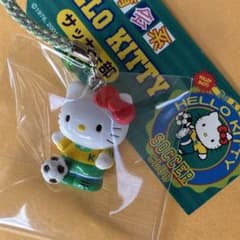 ☆激レア☆体育会系 サッカー部 ストラップ 根付☆ハローキティ 2001年