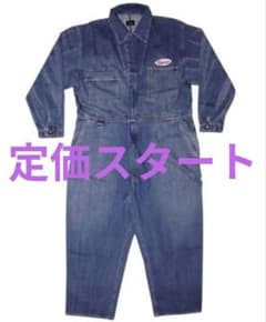 べ*ー様 SAPEur 浜田雅功展 空を横切る飛行機雲 デニムツナギ XXL