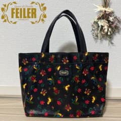 美品】 FEILER フェイラー ハイジ ハンドバッグ ミニトートバッグ 上品