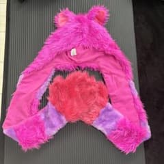 ディズニー チェシャ猫 フード付きマフラー ファンキャップ - メルカリ