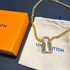 ルイヴィトン ネックレス パドロック カデナ チェーン付き 南京錠
