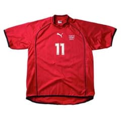 90s】PUMA 東京電機大学 サッカー ユニフォーム 11番 レッド O - メルカリ