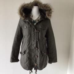 y2k エコファーフード付 モッズコート グランジフェアリー 森ガール