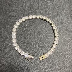 舐達麻着用 18k gp czダイヤ テニスブレスレット シルバー アバランチ