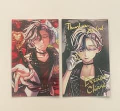 あくねこ 悪魔執事と黒い猫 バレンタイン チェキ風カード 箔押し