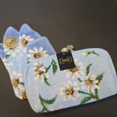 フェイラー ホワイトマーガレット ハンカチ&ポーチ(財布) - メルカリ