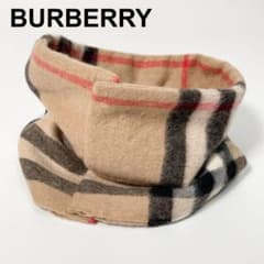 BURBERRY スヌード ネックウォーマー カシミヤ100% ノバチェック