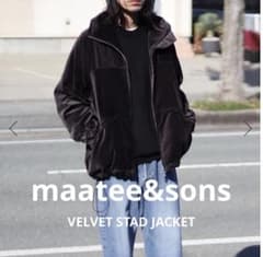 MAATEE&SONS VELVET STAND JACKET(Gray) - メルカリ