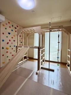 知育うんてい 室内うんてい 雲梯 ボルダリング 鉄棒 うんてい屋さん