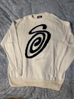 新品未使用・XL】Stussyニット セーター クリーム 希少サイズ - メルカリ