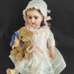 アンティークドール用ドレススリップ ボネ の 3点セット - メルカリ