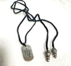 最終処分！ クロムハーツ ドッグタグ クロス ネックレス - メルカリ