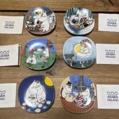 希少』廃盤 ヴィンテージ アラビア ムーミン 絵皿 6枚 箱入り - メルカリ
