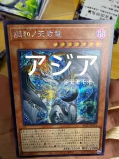 アジア】遊戯王 調和ノ天救竜 ハルモニア シークレット 1枚 アジア版