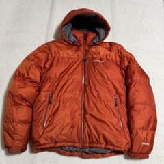 美品モンベル800FP GOREパーマフロストダウンパーカXL オレンジ - メルカリ