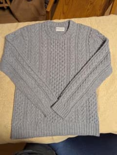 Johnstons of Elgin 8plyカシミアアランセーター グレー - メルカリ