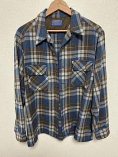 70s PENDLETON ペンドルトン ボードシャツ オンブレ USA ブルー - メルカリ