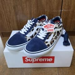 Supreme × Vans Leopard OldSkoolNavy 27.5 - メルカリ