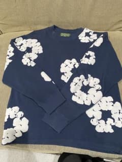 DENIM TEARS 花柄プリント スウェット S ロンT デニムティアーズ